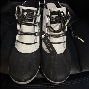 Sorel Black and White Winter Boots